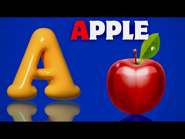 A For Apple 🍎 / Learning ABC Letters and Basic English Vocabulary