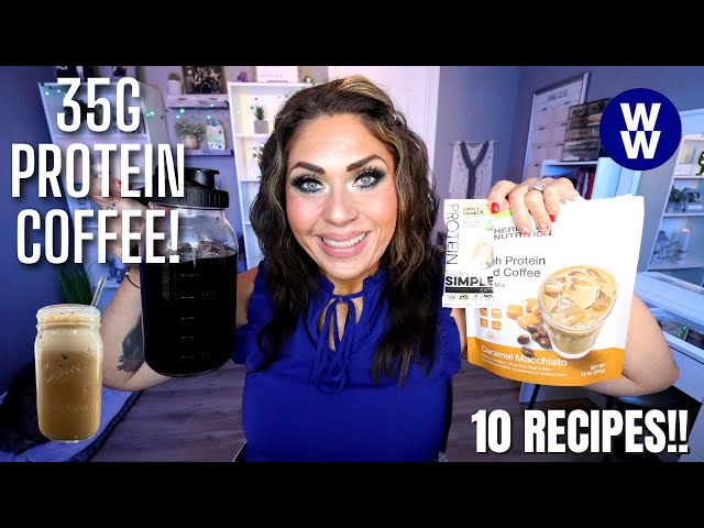 THE BEST 35G PROTEIN COFFEE RECIPES!! HOT, COLD OR BLENDED!! 10 RECIPES - WEIGHT WATCHERS - WW