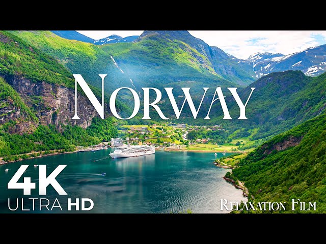 Norway 4K - Fjords Scenic Relaxation Film with Peaceful Relaxing Music - Video Ultra HD