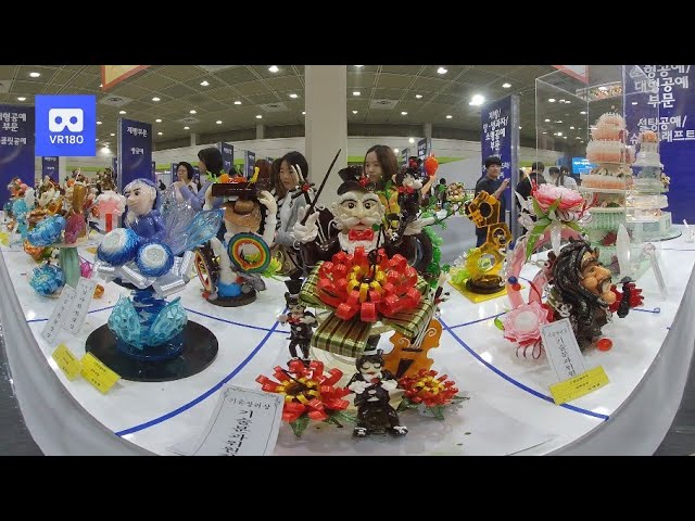 3D 180VR 4K Amazing Sugar Art made by top of Patissier in Asia .It is sugar 360Vr