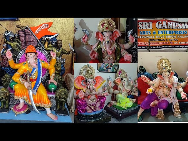 Special Mumbai Ganesh Idols At Dhoolpet Hyderabad Sri Ganesh Arts Enterprises 2023