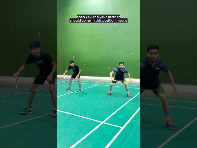 Doubles Defensive Position 🧑‍🤝‍🧑🏸 | Don’Make This Mistake Again❎ #badmintondoubles #badmintontip