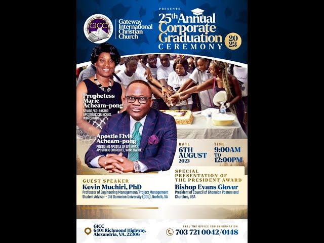 GICC 25th Annual Corporate Graduation Service | August 6, 2023