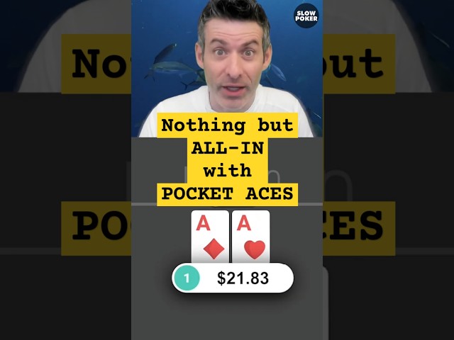 Nothing but ALL-IN with POCKET ACES #poker