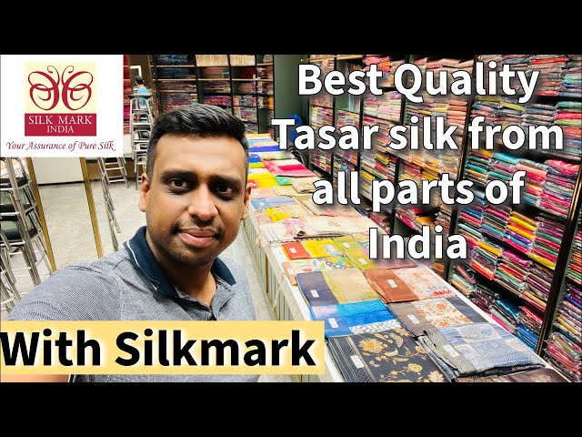 PURE TASAR SILK LIVE FROM ALL PARTS OF INDIA. Whatsapp-9051906114. ADI INDIAN SILK HOUSE