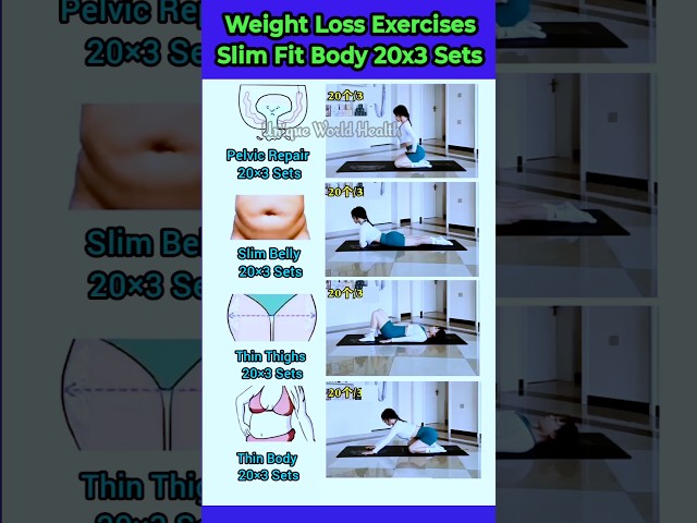 Weight loss exercises at home #weightloss #exercise #yoga #workout #shorts