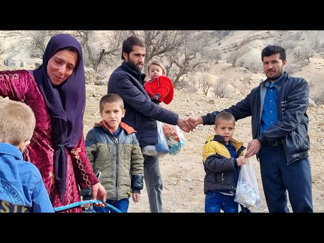 Mohammad and Ahmed are happy to see Atabak and take them to their grandmother