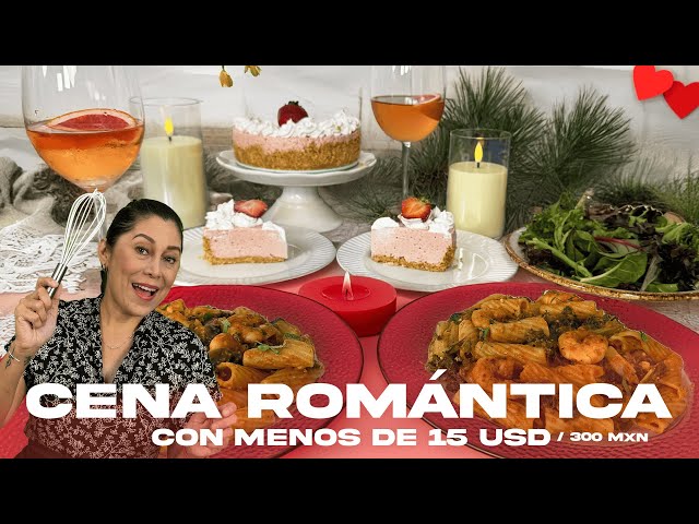 Romantic Dinner for 300 MX or 15 USD. NO-BAKE DESSERT, PASTA WITH SHRIMP Easy and Healthy | Addy