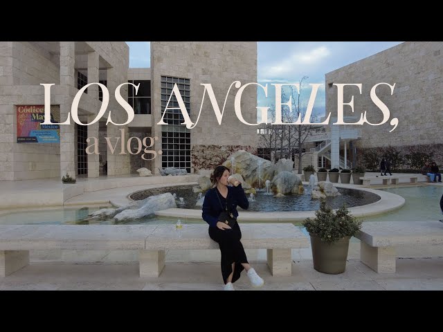 Los Angeles Travel Diaries ep 1 💌 shopping at Rodeo Drive, unboxing Loewe scarf, The Getty, Glossier