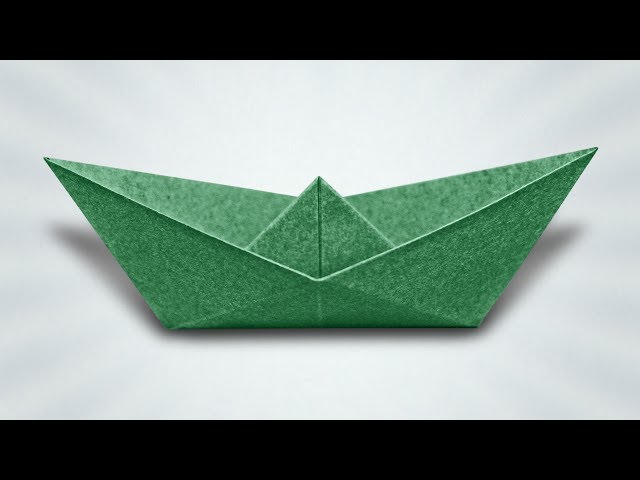 How to Make a Paper Boat (Origami Instructions)