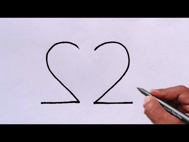 How to beautiful Bird From Number 22 | Easy bird Drawing simple | number drawing