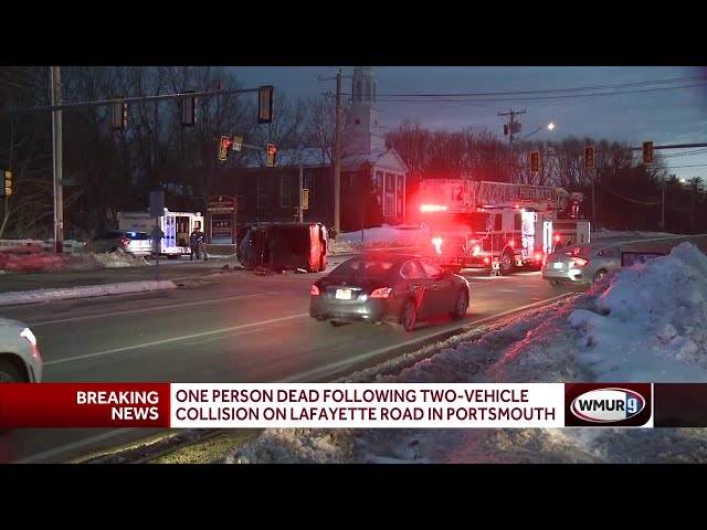 1 person dead following two-vehicle collision on Lafayette Road in Portsmouth