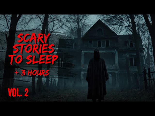 3 Hours of True Scary Stories with Rain Sounds for Sleep | Horror Stories | Vol. 02 | Black Screen