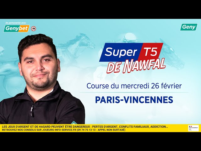 LE PRONO DU SUPER TOP 5 (R1-C1) | 26/02/2025 | A PARIS-VINCENNES