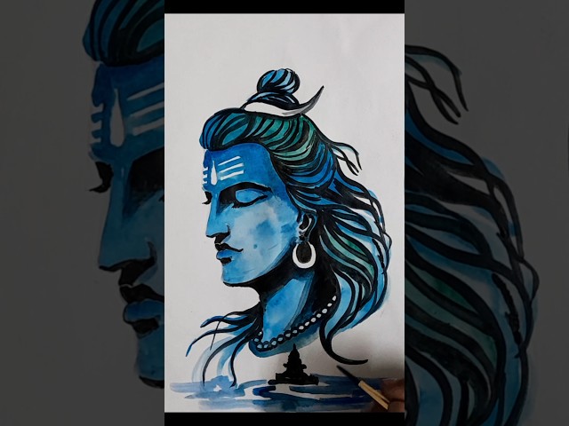 🙏 OM NAMAH SHIVAY 🙏 Painting #shorts #shortsfeed #shortsvideo #youtubeshorts #mahadev #painting #art