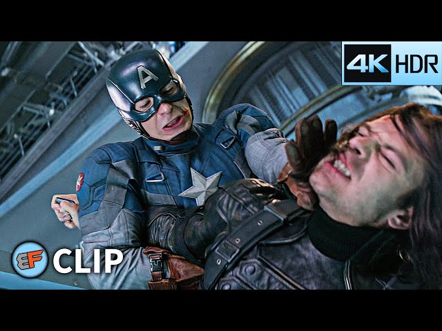 Captain America vs Bucky - Battle at Triskelion (Part 1) | Captain America The Winter Soldier (2014)