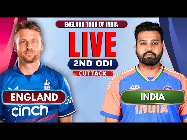 India Vs England 2nd ODI Live | ENG vs IND Live Match | Live Score & Commentary