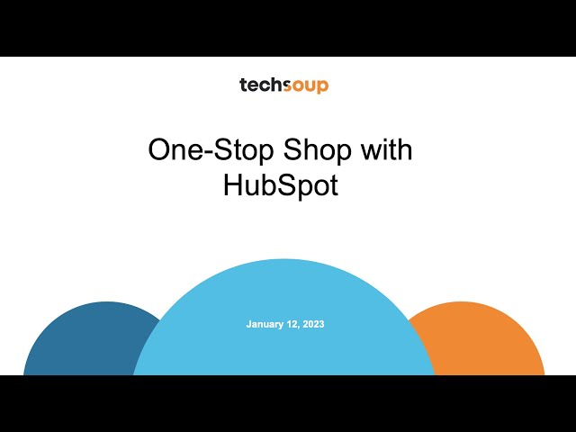 One Stop Shop with HubSpot