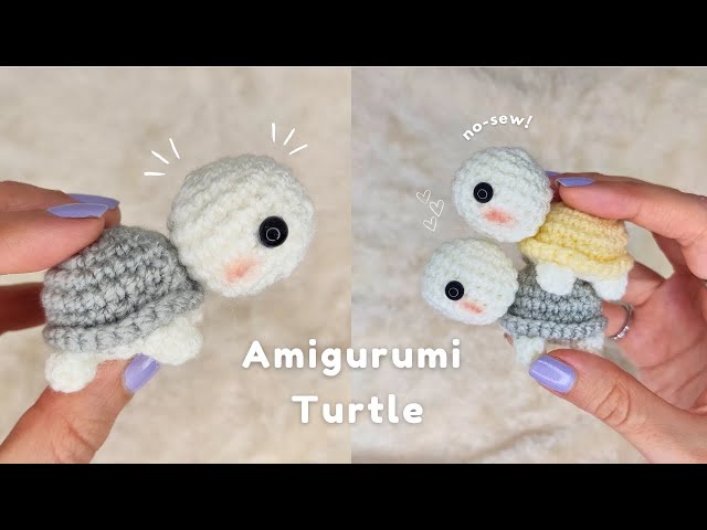 Crochet Pocket Turtle🐢🤏Amigurumi Plushie Crochet Tutorial✨Beginner Friendly