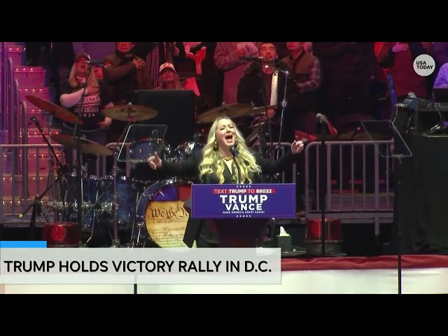 Nashville singer-songwriter performs national anthem at Donald Trump's victory rally in DC