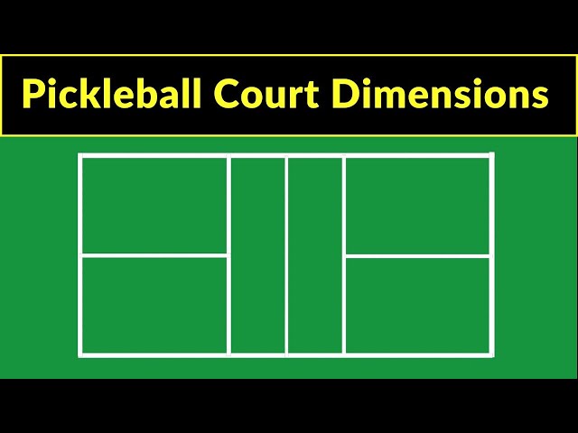 Pickleball Court Dimensions | pickleball court measurements | pickleball court size