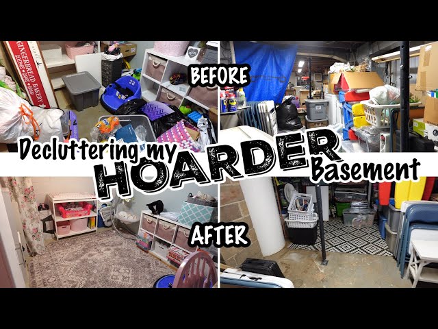 DECLUTTERING MY HOARDER BASEMENT / WINTER DECLUTTERING