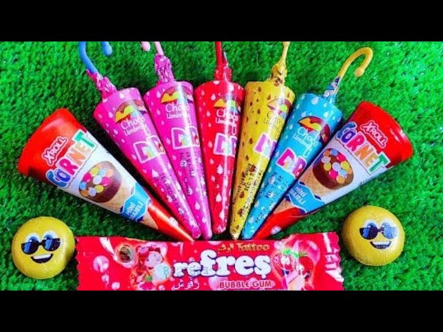 Yummy Glitter Rainbow Lollipops. Candy Cutting Rainbow.Gummy Satisfying Video