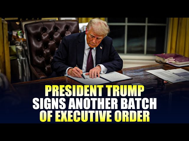 LIVE: U.S. Prez Donald Trump signs another batch of executive orders I USA I Washington DCI America