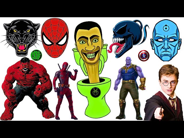 TEBAK GAMBAR SUPERHERO TERBAIK | PART 8 | AVENGERS, HARRY POTTER, SPIDER-MAN, SUPER MAN, THOR MAN