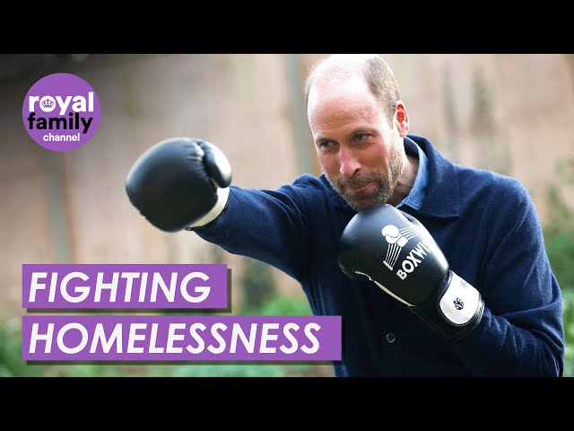 WATCH: Prince William Receives Boxing Tips on Visit to Homeless Charity