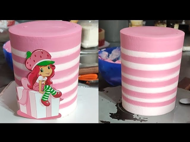 Strawberry Girl Cake Decorating/Beautiful Girl Cake Decorating/Pink Cake