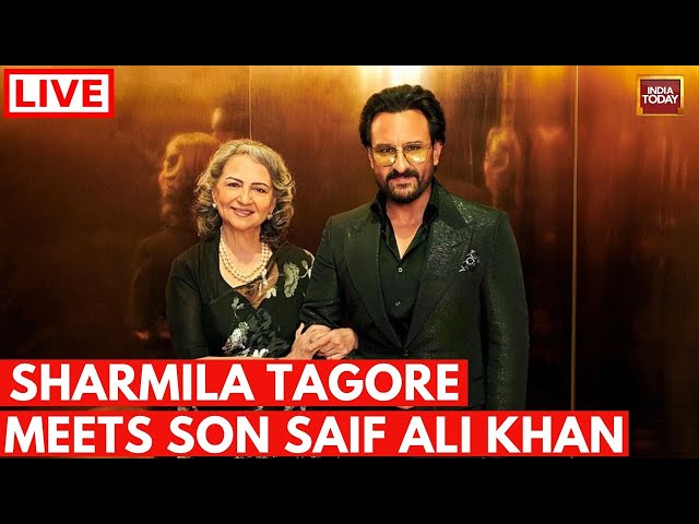 Saif Ali Khan Attack Live Updates |  Sharmila Tagore Meets Son Saif Ali Khan | India Today News LIVE