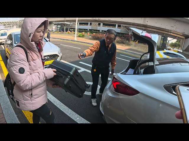 TRAVELING #釜山 金海機場搭計程車去~飯店開箱~19樓高夜景(陽台)