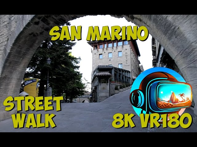 02 San Marino Very early in the morning before the fairy-tale kingdom wakes up 8K 4K VR180 3D Travel