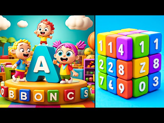 Phonics Song | ABCD Alphabet Song & 123 Counting | Learn ABC & Numbers for Kids! 🔢✨