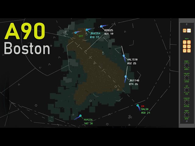 ATC RADAR | [A90] | Boston Tracon (FINAL Sector)