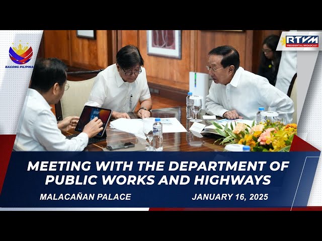 Meeting with the Department of Public Works and Highways