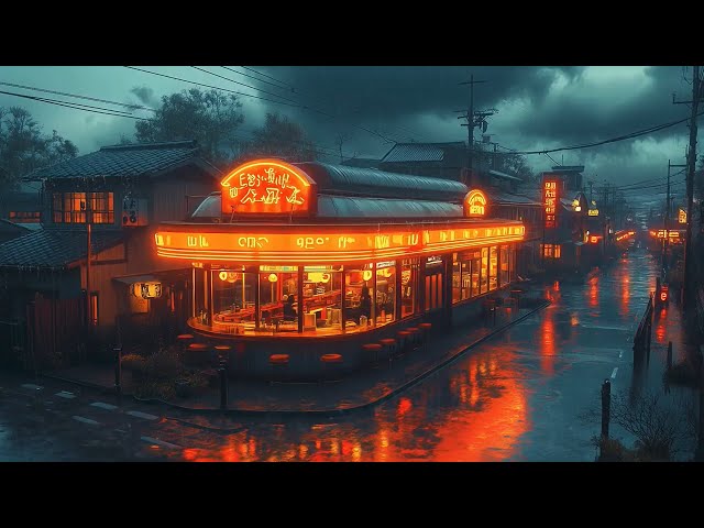 Experience 1980s & 90s Lofi Hip Hop Beats | Relaxing Productive Rainy Nights | Nostalgic Japan🏮 Lofi