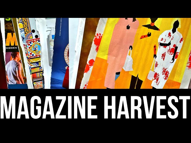 Magazine Harvest | #gluebooks #magazineharvest #gluebook #gluebooking #collageimages #collage #image