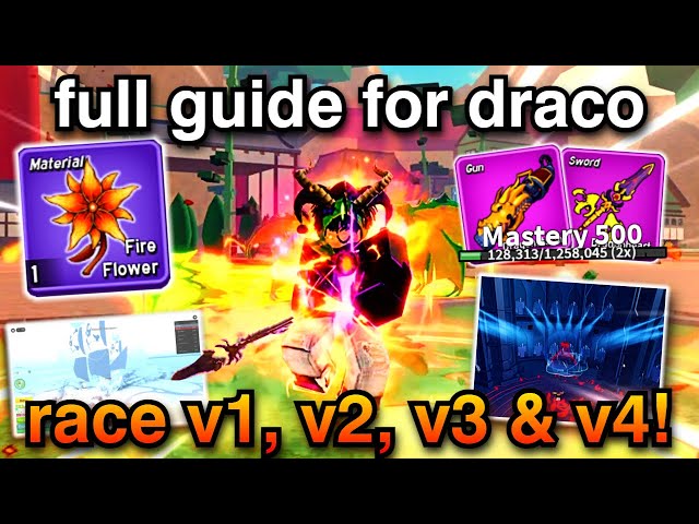 The FULL Guide To Get Fully AWAKENED Draco Race V4 (V1, V2 & V3) | Blox Fruits