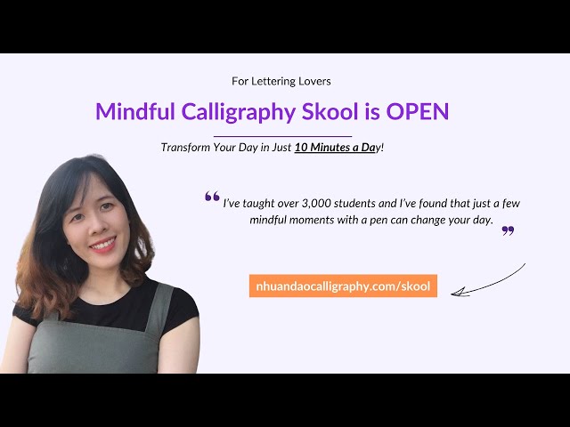 Unbox the Calligraphy Box & Practice Together | Free Gift for Mindful Calligraphy Skool Members