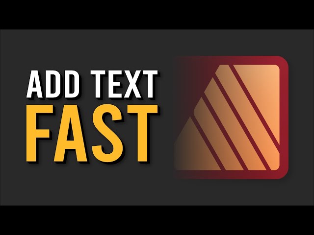 The Best Way to Add Text in Affinity Publisher!