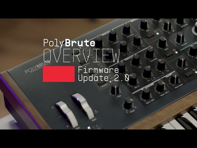 Tutorials | PolyBrute - Episode 7: Firmware Update 2.0