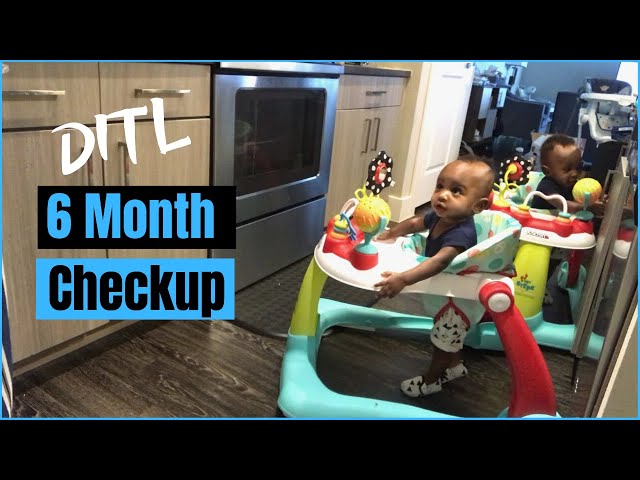 Twin Boys 6 Month Checkup | Wellness Check + Flu Shot | Single Mom Vlog | Faith Matini