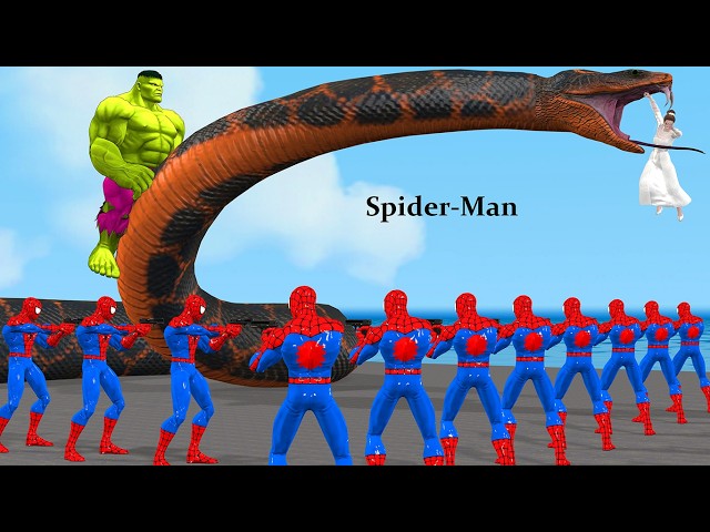 Siêu nhân nhện🔴Spider Man rescues bride on plane from Avengers Hulk vs Venom vs Superhero vs Joker