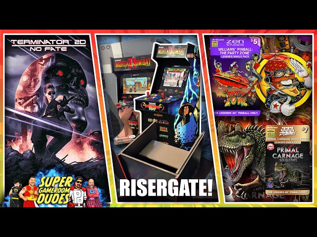 Arcade1Up Riser Gate! AtGames New Games & Firmware Update & Terminator 2D No Fate