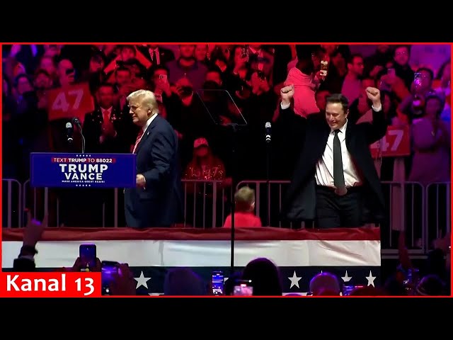 Trump leaves the stage at raucous Washington ‘victory rally’