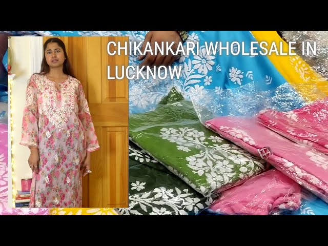 SHOPPING at WHOLESALE CHIKANKARI MARKET in LUCKNOW + KURTA HAUL