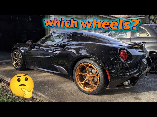 BSPK Forged Alfa Romeo 4C Wheels - mounting tires & comparing colors