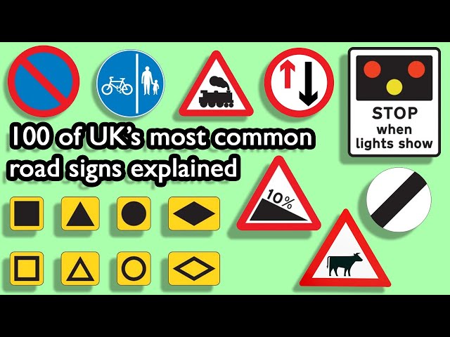 The ultimate guide to UK road signs - PASS your theory test 2024 | 100 road signs and their meaning!